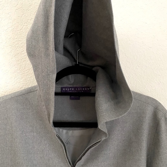 Ralph Lauren Collection Wool Crop Zip-Up Hoodie - Picture 15 of 16